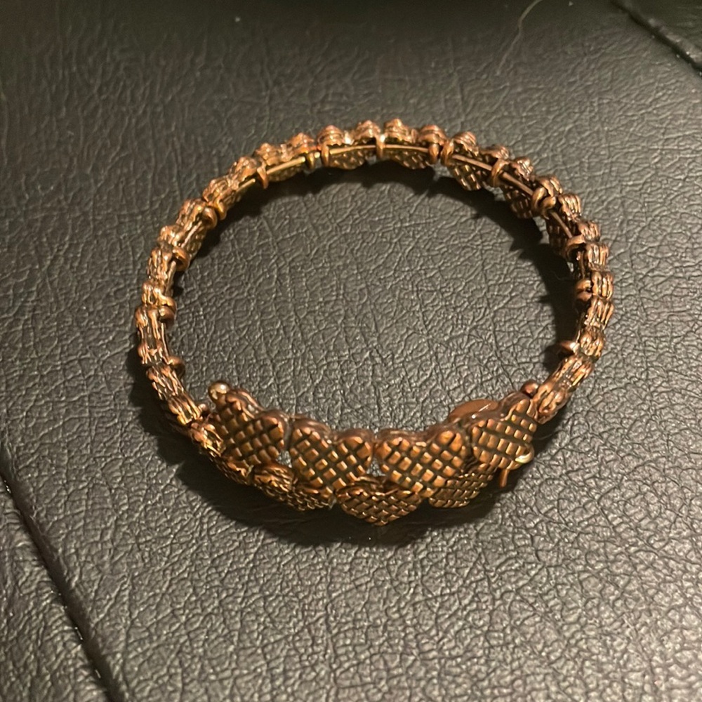 Alex and ani heart bronze wrap bracelet